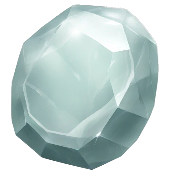 white precious stone emoji