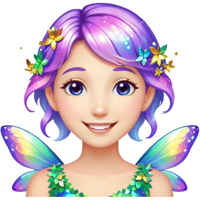 Beautiful Birthday Confetti fairy emoji