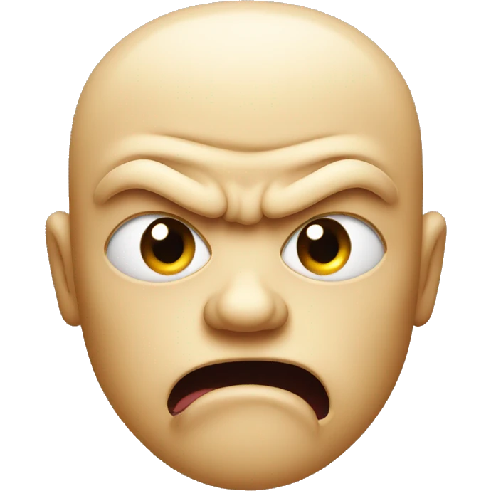 angry face with tongue emoji