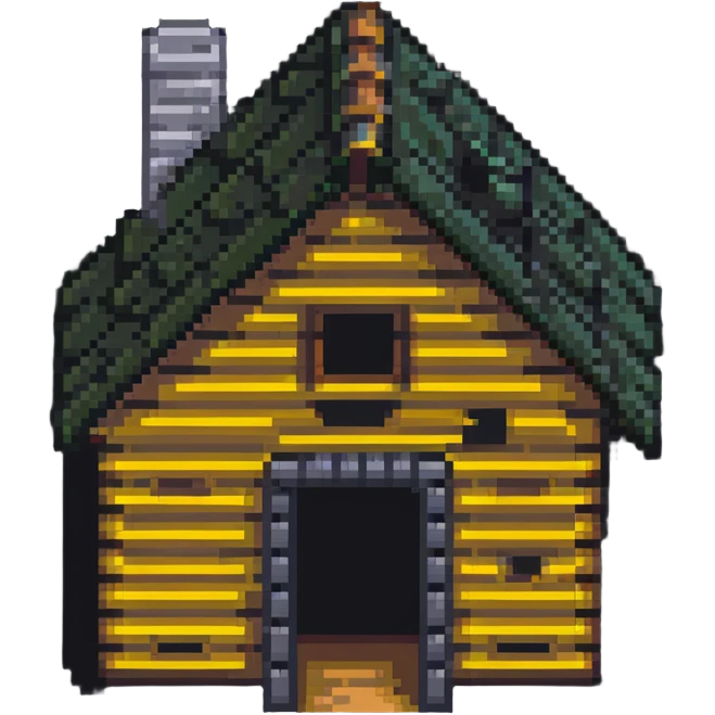 log cabin under construction emoji