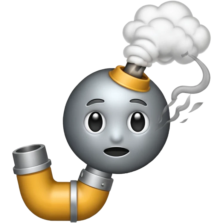 Emoji smoking crack pipe emoji