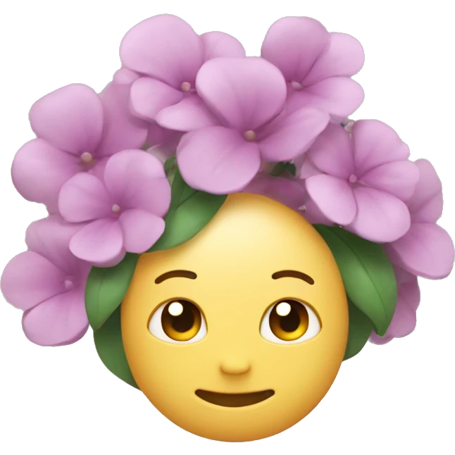 GitHub PR with flower emoji