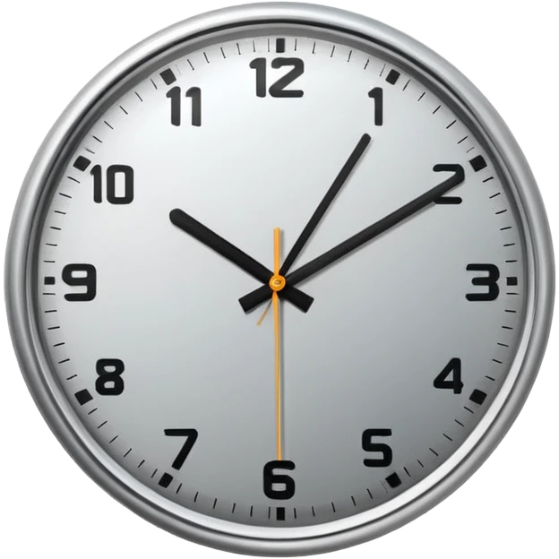 modern clock  emoji