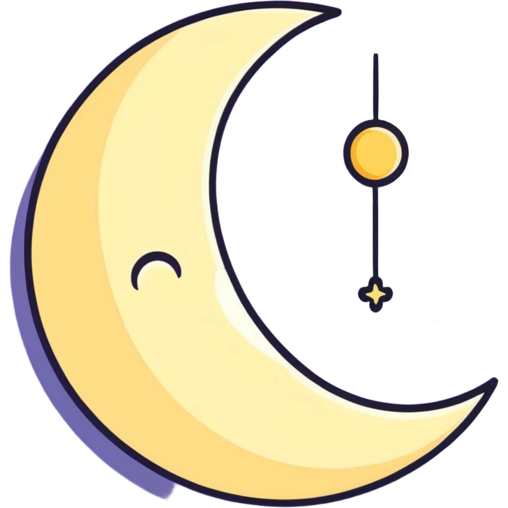 Sparkly Moon emoji