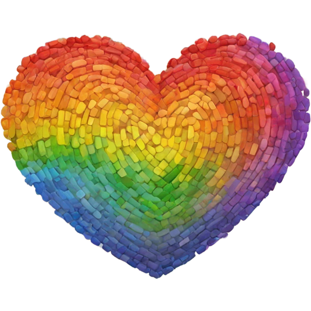 Big rainbow heart emoji