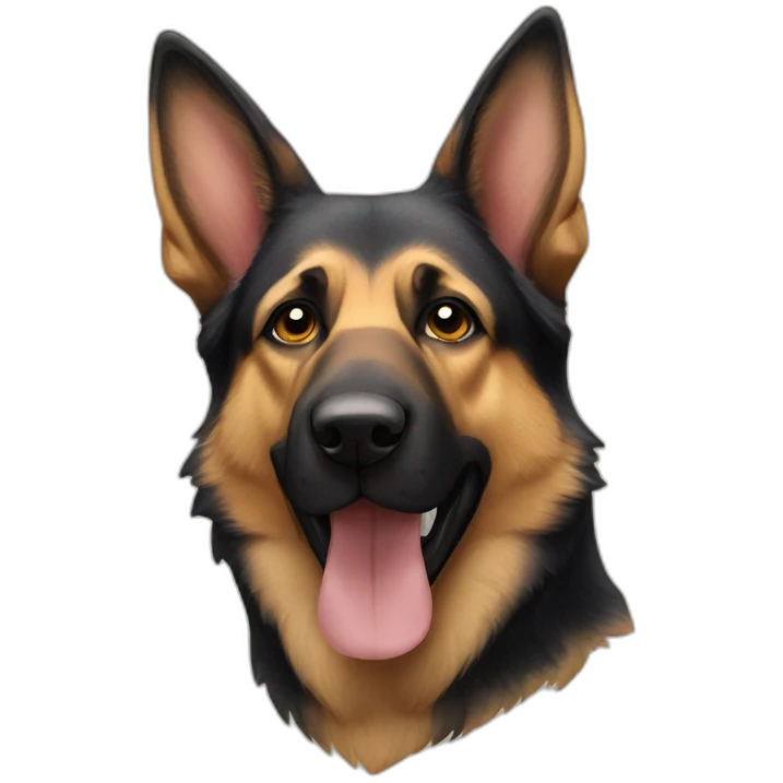 German shepherd dog emoji