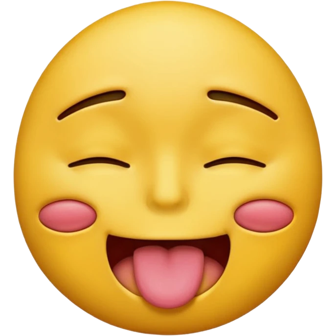 dead emoji but with tongue on mouth emoji