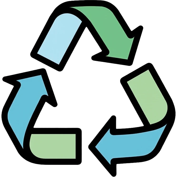 recycle symbol with arrows in a circle emoji