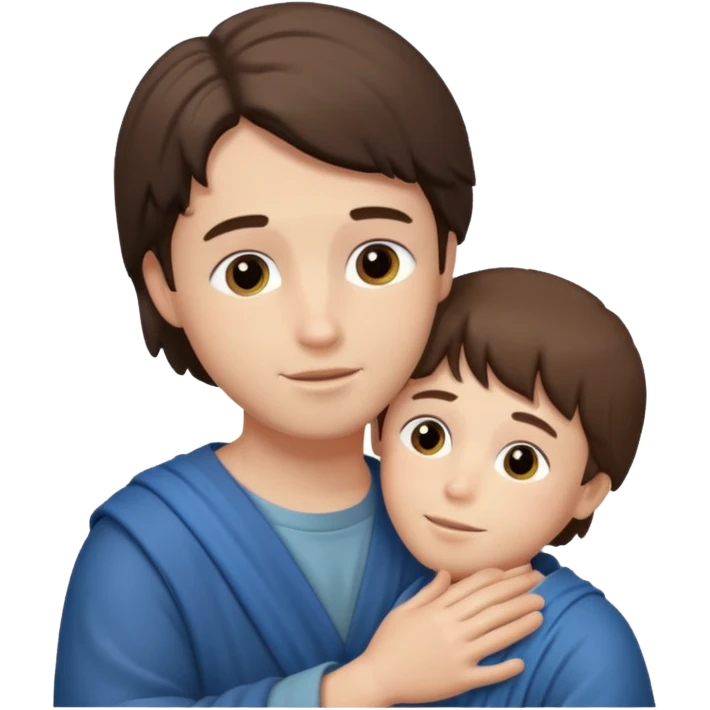 Niño abrazando a Jesús  emoji