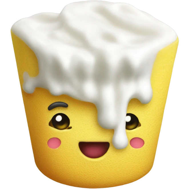 Yogurt kitchen sponge emoji