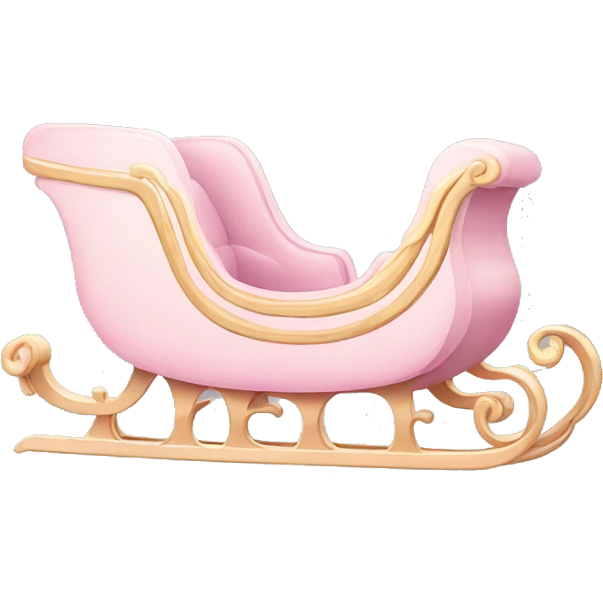 light pink sleigh emoji