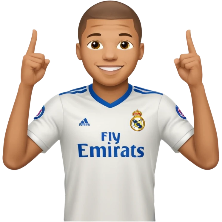 Mbappe celebration for Real Madrid emoji