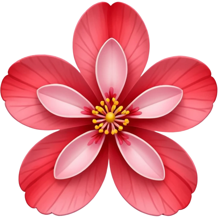 red 5-petal sakura emoji