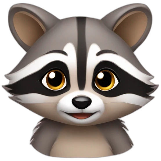 Raccoon baby emoji
