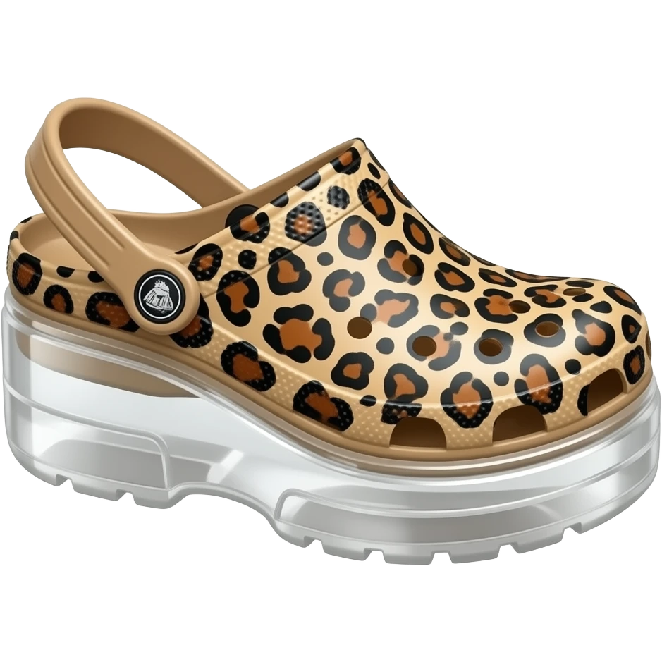 LEOPARD PRINT CROC SHOE emoji