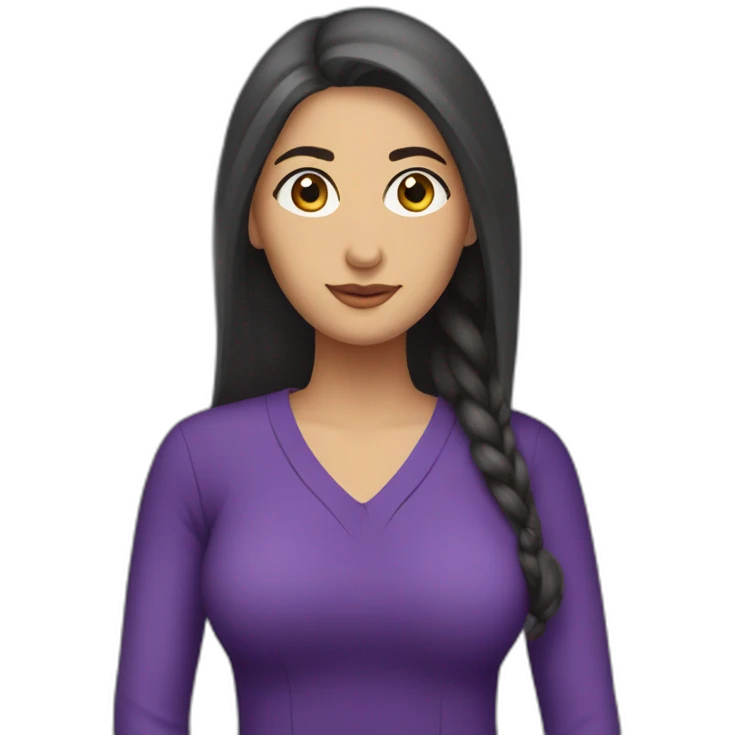 Armenian women in purple clothing in the bus emoji