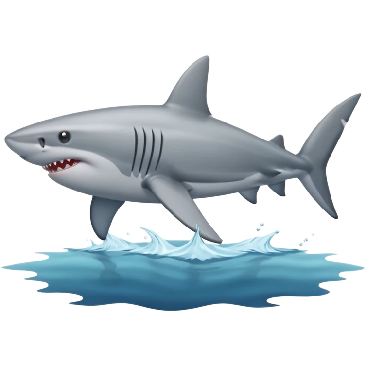 shark in the sea emoji
