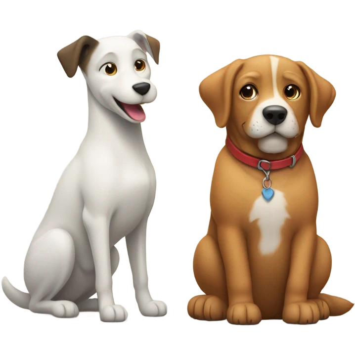 Dog and cat emoji