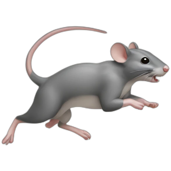 Running rat emoji