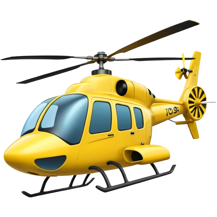 cartoonish helicopter with exaggerated goofy features emoji