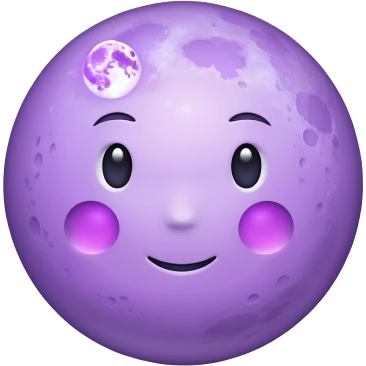 Light purple moon emoji