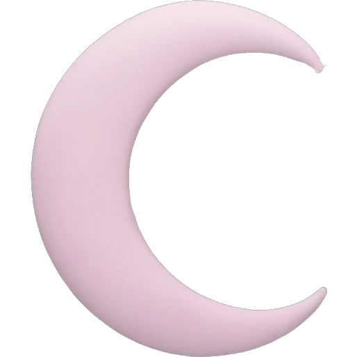 crescent moon and flowers emoji
