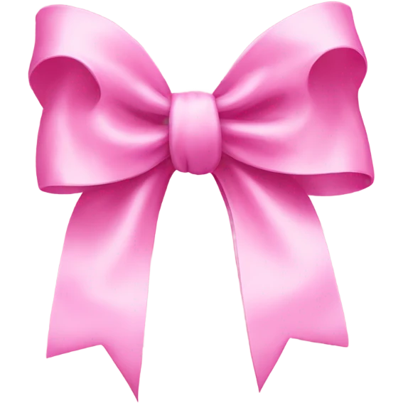 Pink bow emoji