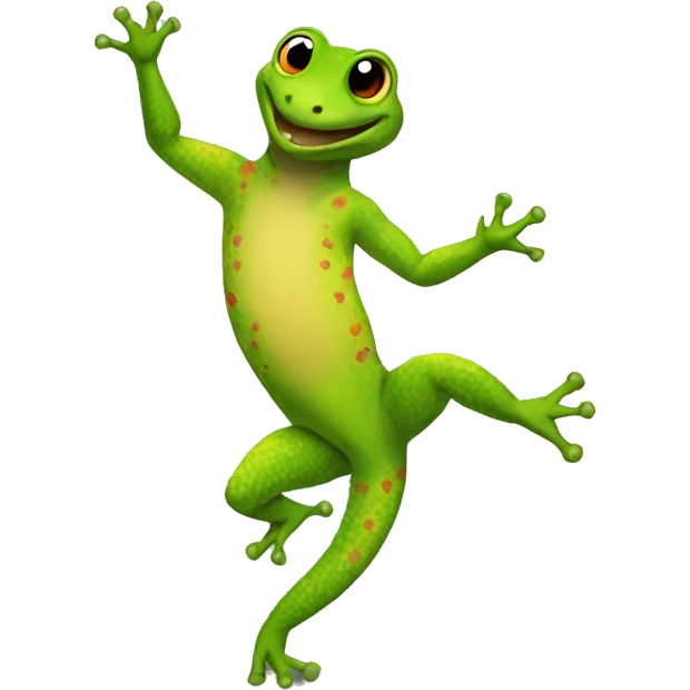 Gecko dancing emoji