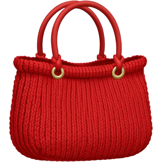 red Knitted Bag emoji