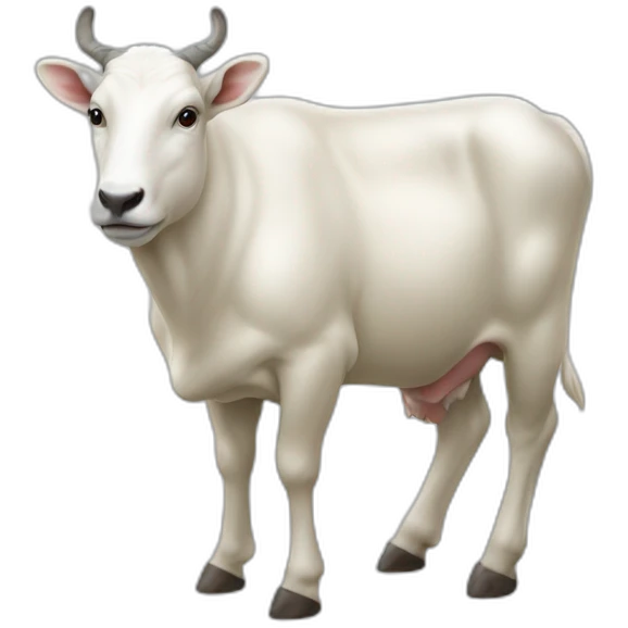 Une chèvre en rhinocéros emoji