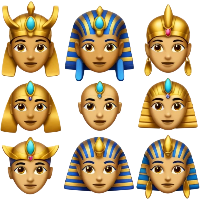 fammi una emoji che rappresenta tutti gli dei egizi emoji