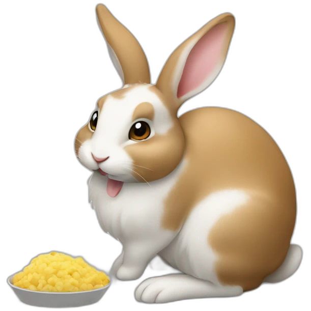 Lapin qui mange emoji