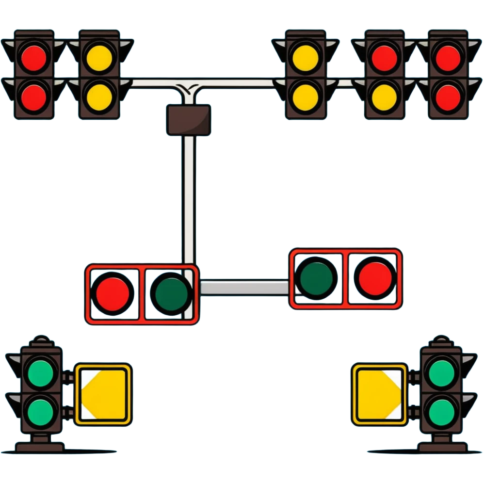traffic lights and signs emoji