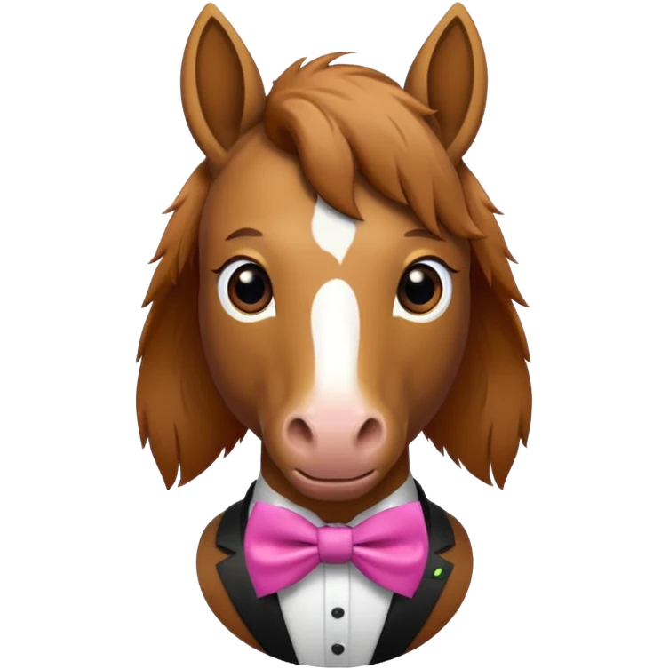 horse with bow ties emoji