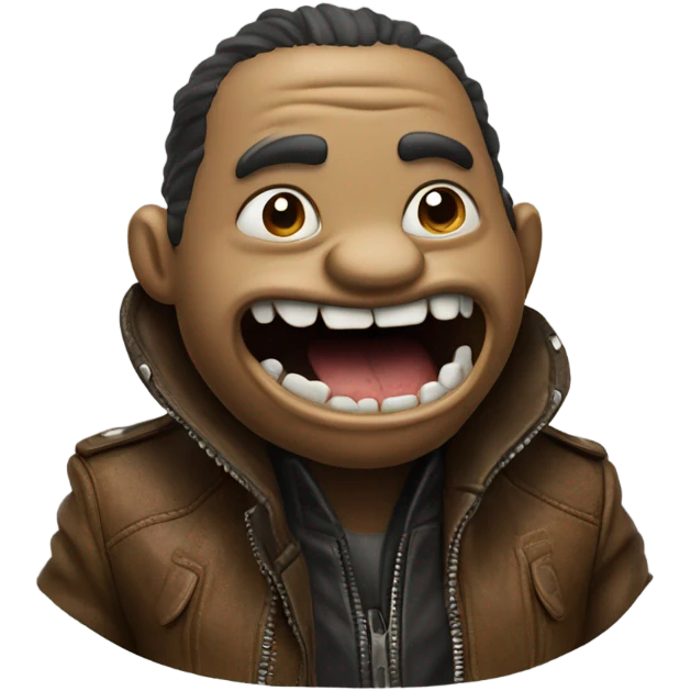 Tarapijn eating leather jacket emoji