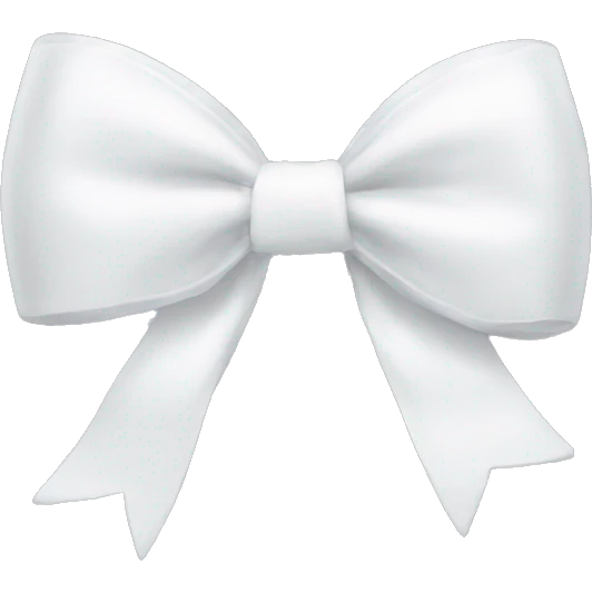 white bow emoji
