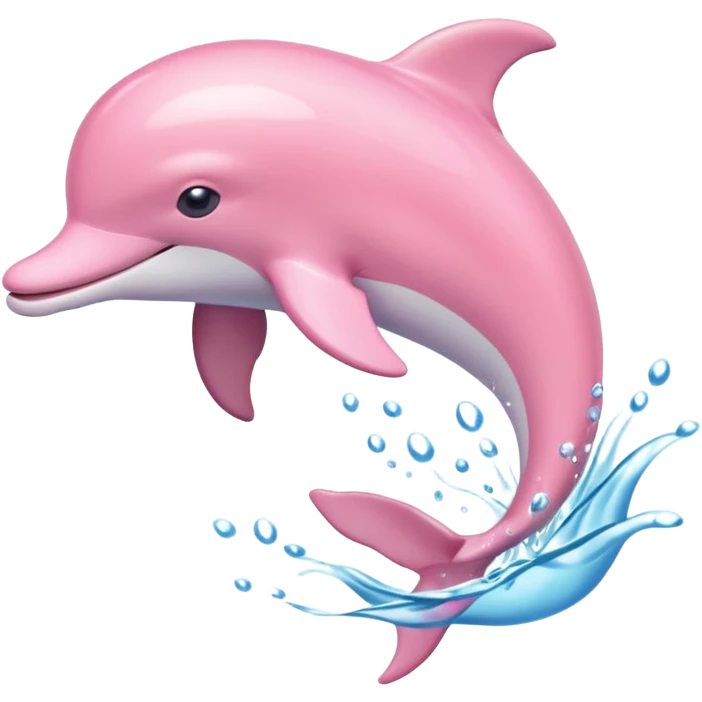 Pale pink dolphin emoji