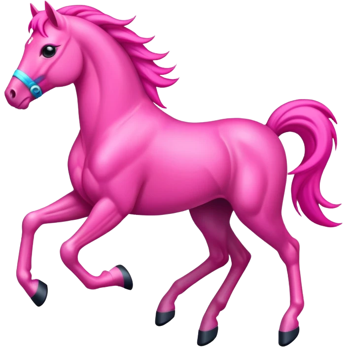 pink racing pony emoji