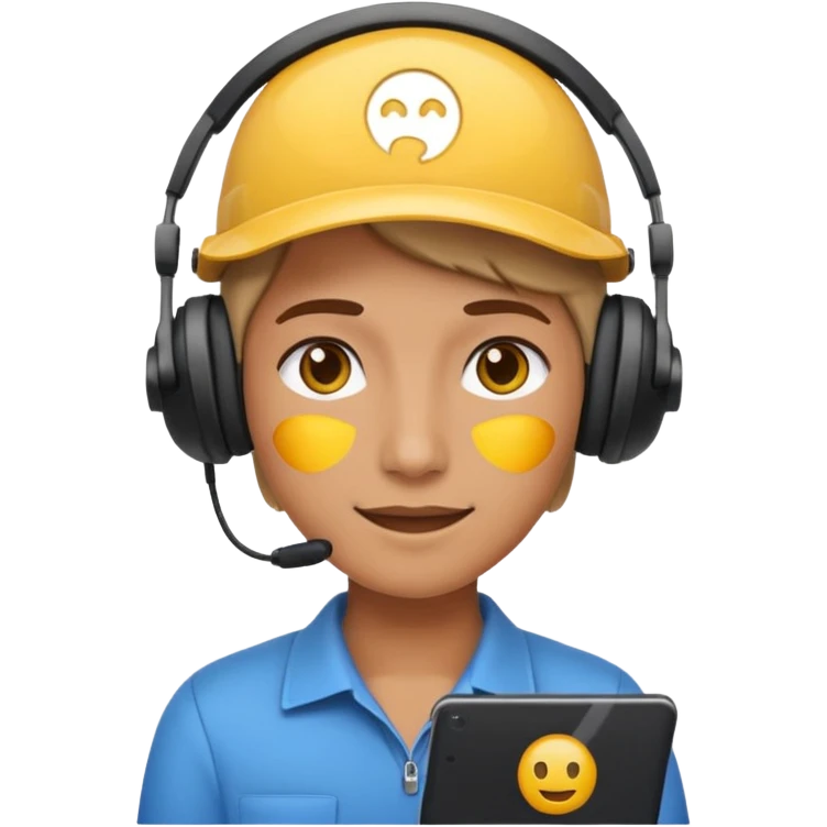 Emoji operator in headset emoji