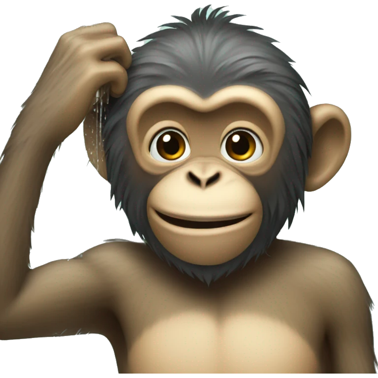 monkey in the shower emoji