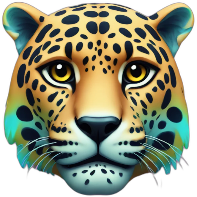 psychedelic jaguar emoji