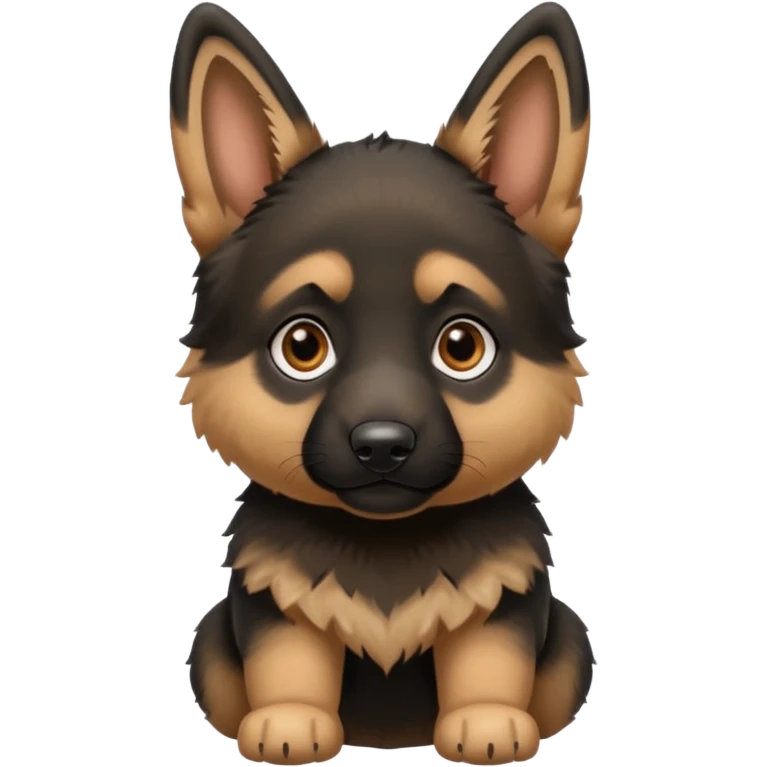 German shepherd puppy cute emoji