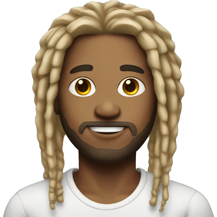 guy with dreads with blonde highlights  emoji