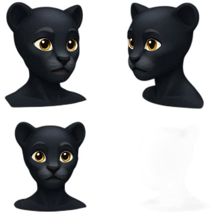 Black panthère emoji