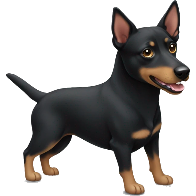 Australian Kelpie and black labrador mix emoji