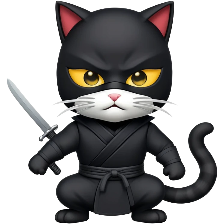 Cat ninja emoji