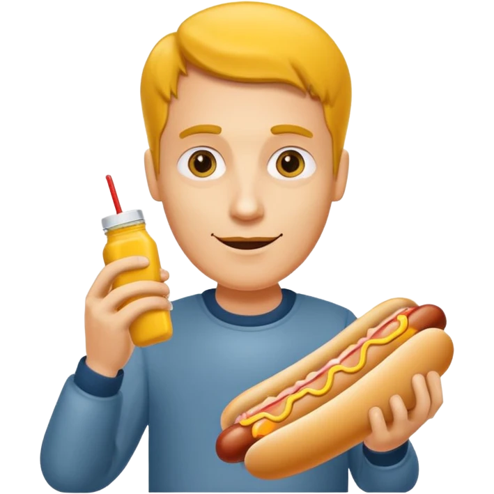 guy holding weiner in hand emoji
