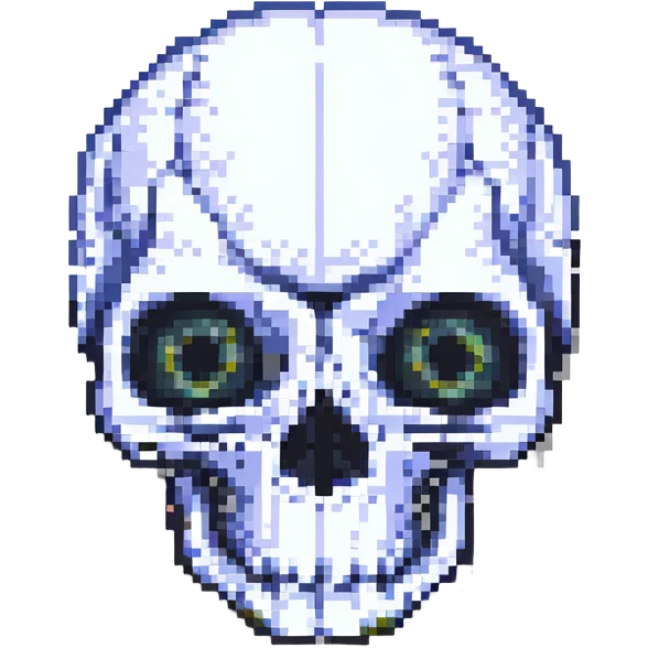 a skull with protruding eyes emoji