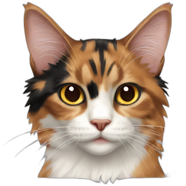 Calico maincoon emoji