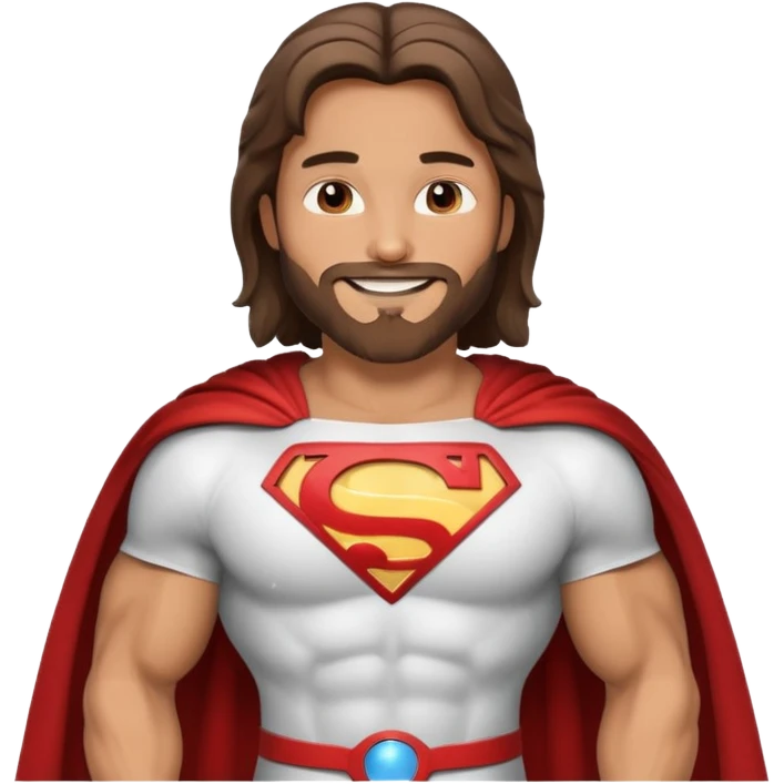 Jesus as a superhero emoji
